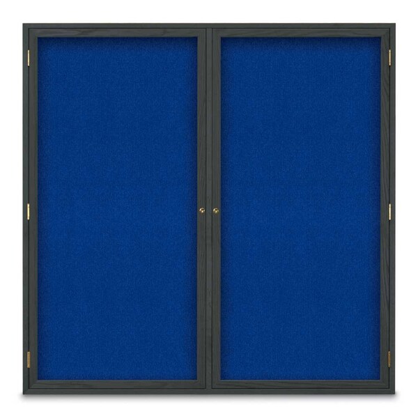 Sliding Door Indoor Enclosed Corkboard, 9